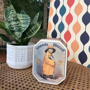 Vintage Reproduction Uneeda Biscuit Tin, National Biscuit Co. Tin Box Co